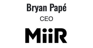 Bryan Pape MIIR CEO Acumatica Customer Testimonial and MIIR logo