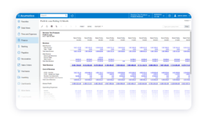 Acumatica real-time reporting dashboard