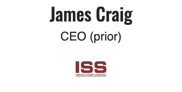 James Craig CEO (prior) ISS Title and Company logo