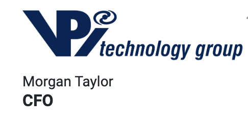 Morgan Taylor VPI Technology Group title and logo